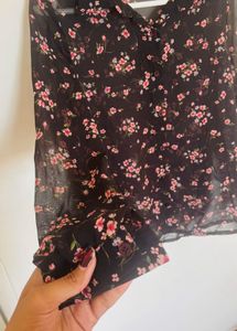 Black Transparent Shirt