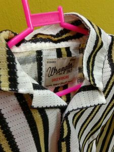 Striped Long Sleeve Button-Up