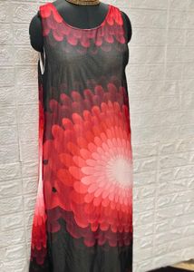Red ♥️ &amp; Black Maxi Dress