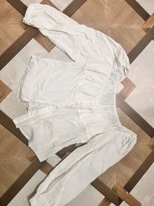 White Puff Sleeve Top
