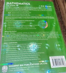 RD Sharma Mathematics XI Volume-2