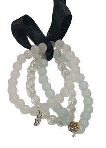 Beaded Bracelet Set with Charms