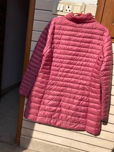 Pink Long Puffer Jacket