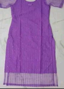 Purple Embellished Kurti