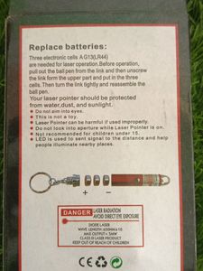 4 in 1 Lasser Light With Flower Light And Key Chain