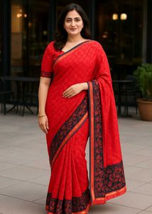 Elegant Red Saree
