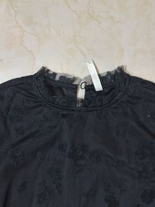 Floral Sheer Sleeve Top