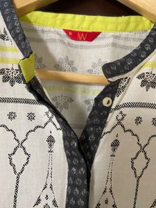 Elegant Grey Printed shimmer Kurta from (W)16