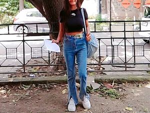 Korean Branded Flared Denim.