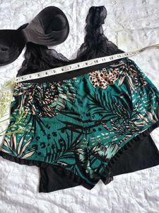 Cute Pajama Set with paded top