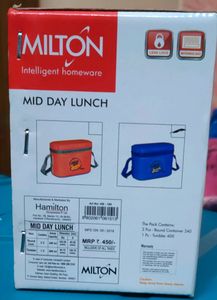 Milton Lunch Box With Beautiful Bag