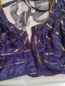 Embroidered Purple Blouse