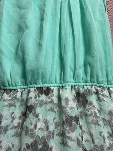Mint Green Floral Dress