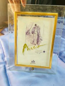 Glass Table Top Photo Frame
