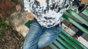 Tie-Dye Drawstring Crop Top
