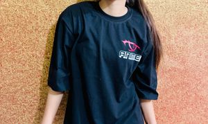 Oversized Black Tee