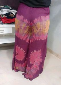 Bandhni Plazo Slit Both Leg Side