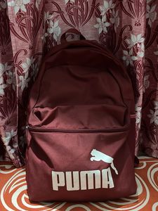 Unisex Maroon Puma Backpack