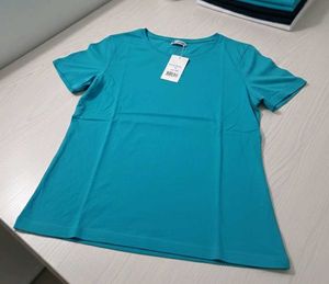 Teal Crew Neck Tee