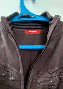 Front Open Jacket Style Sweater