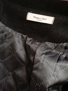 Unique Black &amp; Patterned OverCoat