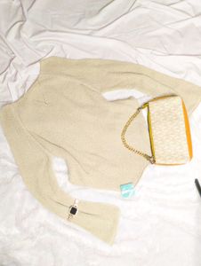 🥰😍Beige Knit Sweater😍🥰