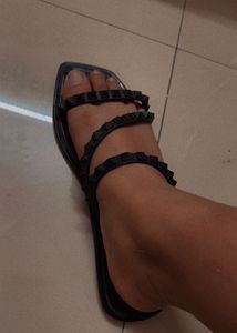 Fyre Rose Studded Jelly Sandals