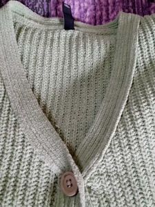 Mint Green Knit Cardigan