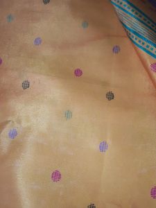 1 Silk Saree ; Colour: YELLOW printed