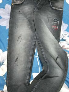 Raw Denim Jeans - Grey
