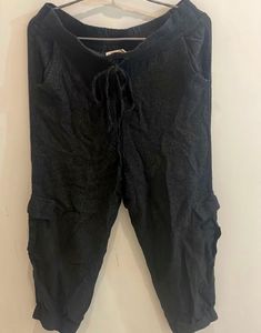 Black Charcoal Joggers (By Mango)