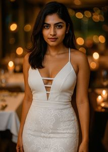 Elegant White Lace Mini Dress