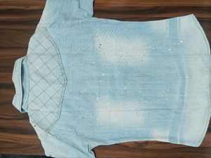 Denim half sleeve Shirt