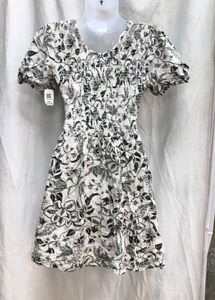 101610. Floral Cutout Mini Dress