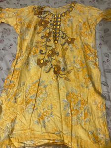 Maroon &amp; Gold Embroidered Indian Set+ 1 Yellow Set