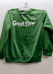 Green 'Great View' Sweatshirt