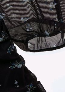 H&amp;M Gathered Mesh Bodycon Dress