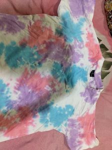 New Tie N Diy Colour Full Tshirt For Women