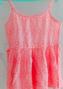 The premium women peach kurti / Top