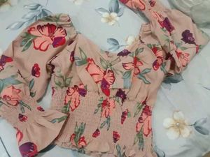 Floral Smocked Top