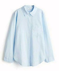 H&M Textured Light Blue Shirt📘🎧