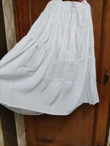 White Ethnic Skirt