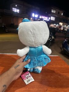 Hello Kitty Plush Doll in Blue Dress