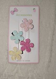 Flower Hair Clips - Set of 4