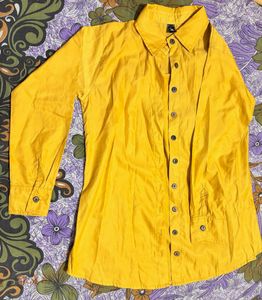 Mustard Yellow Light Shirt For Women