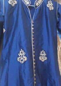 Beautiful Navy Silk Gown