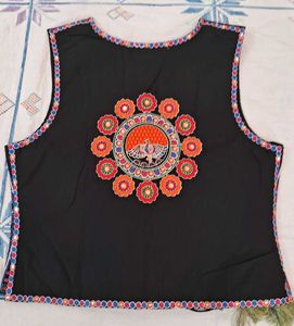 Prijam Ethnic Cotton Embroidery Jacket