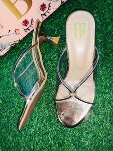 Elegant Clear Strap Heels Brand new