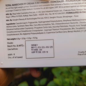 Total Makeover Foundation Cream Pallet ( Foundatio