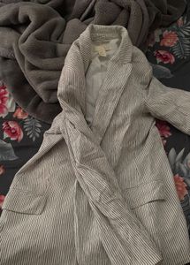 Striped Casual Blazer